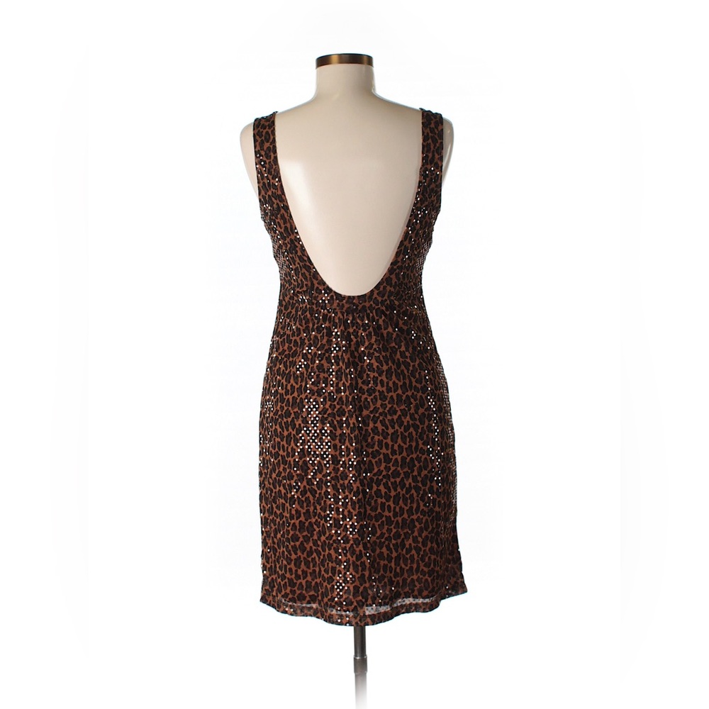 Express cheetah cocktail dress